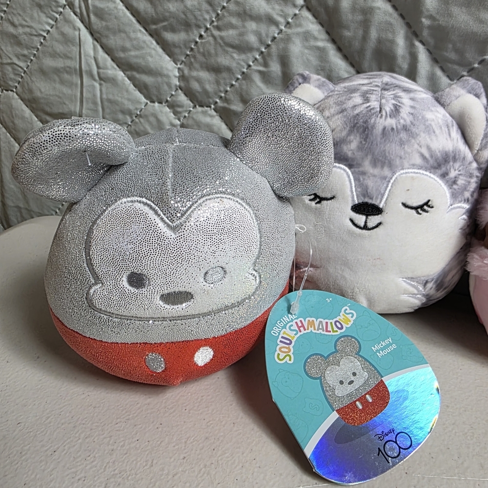 Squishmallows Plush Toy Collection - Gray, Pink, and White - Picture 5 of 6